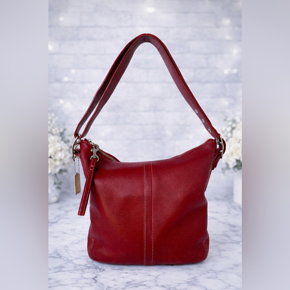 Coach Vintage Legacy Slim Duffle Shoulder Bag-  ‘03 - Red #9326